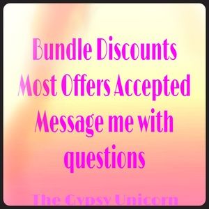 Bundle discounts. Offers considered.